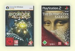Packshots: Bioshock 2/Da Vinci Code